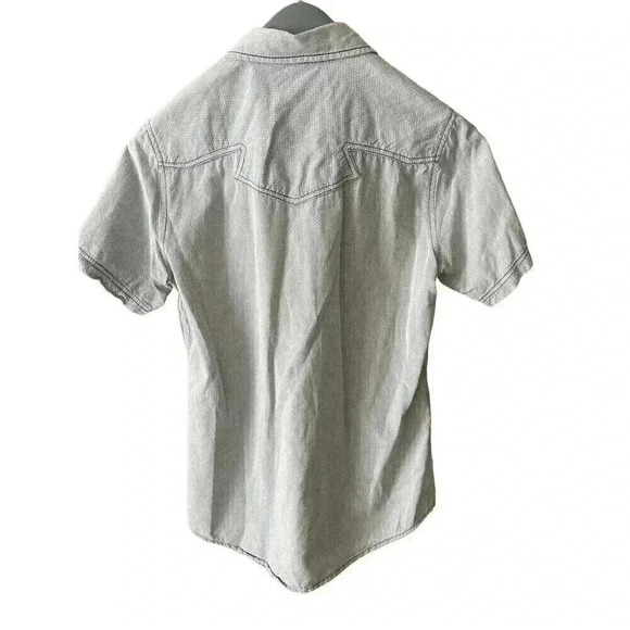 BKE Vintage Men's Small Standard Fit Gray Short Sleeve Button Up Shirt Western - Picture 2 of 5